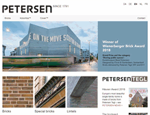 Tablet Screenshot of en.petersen-gruppen.dk